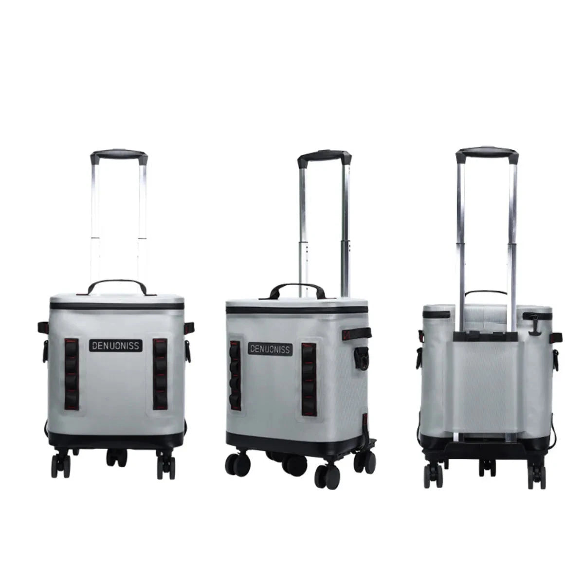 32L Rolling Soft Cooler – 72H Cold, Leakproof & Detachable Trolley | Traverseon