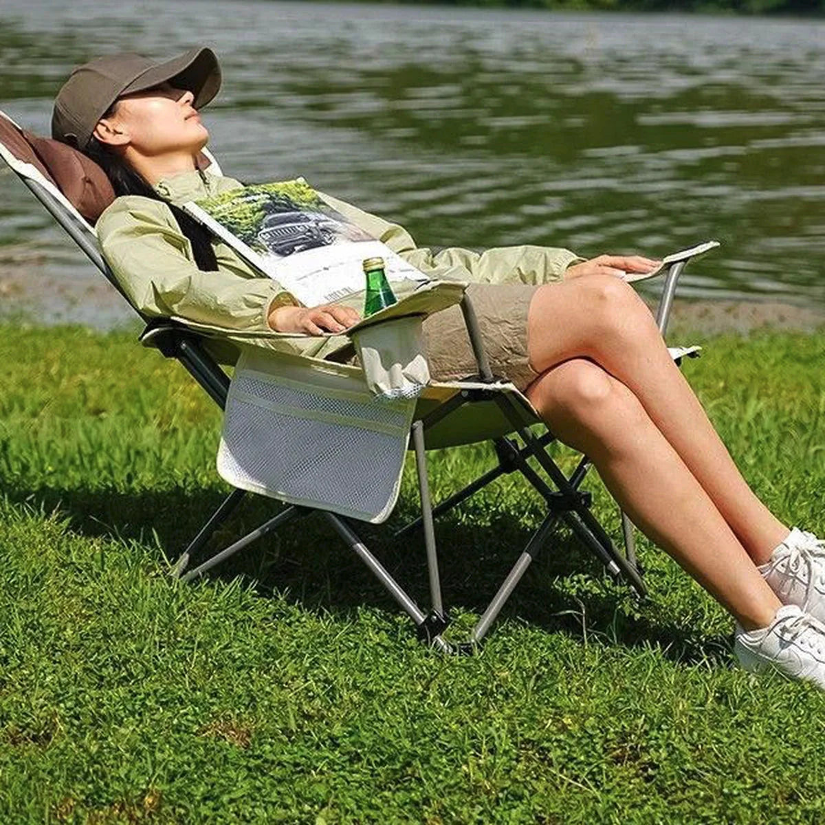 Traverseon Aerospace Aluminum Reclining Chair