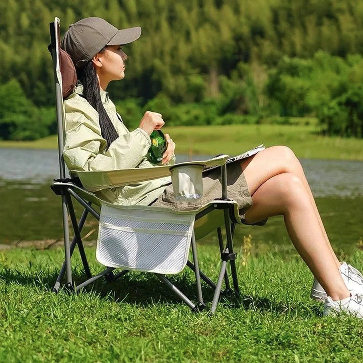 Traverseon Aerospace Aluminum Reclining Chair