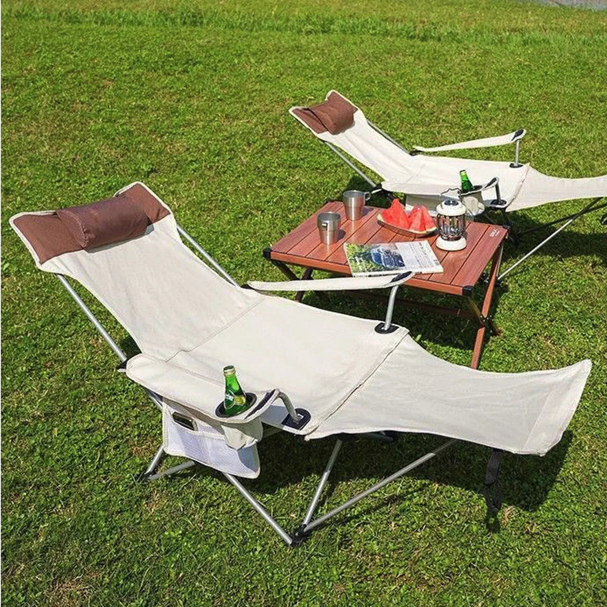 Traverseon Aerospace Aluminum Reclining Chair