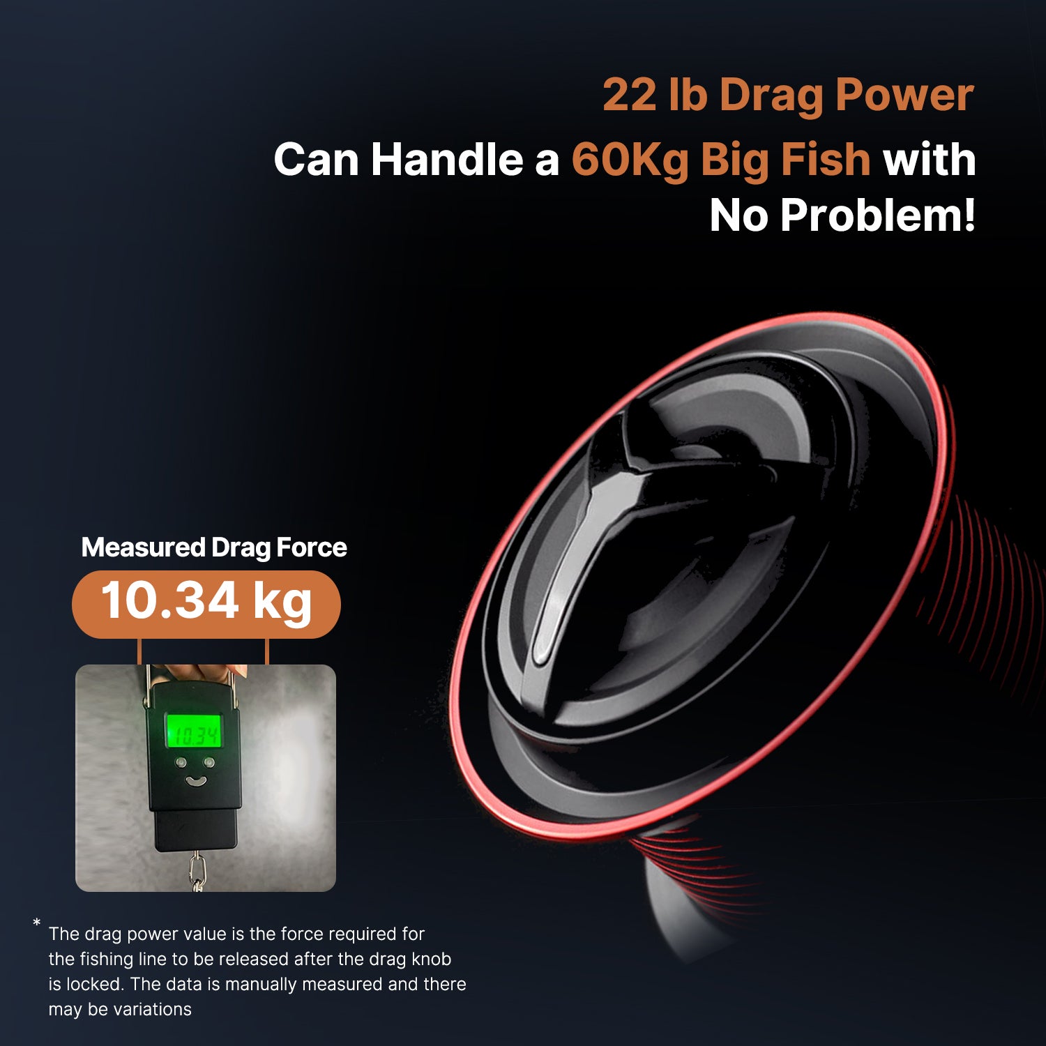 22lb Drag Power, Ultra-Smooth Spinning Rod Reel