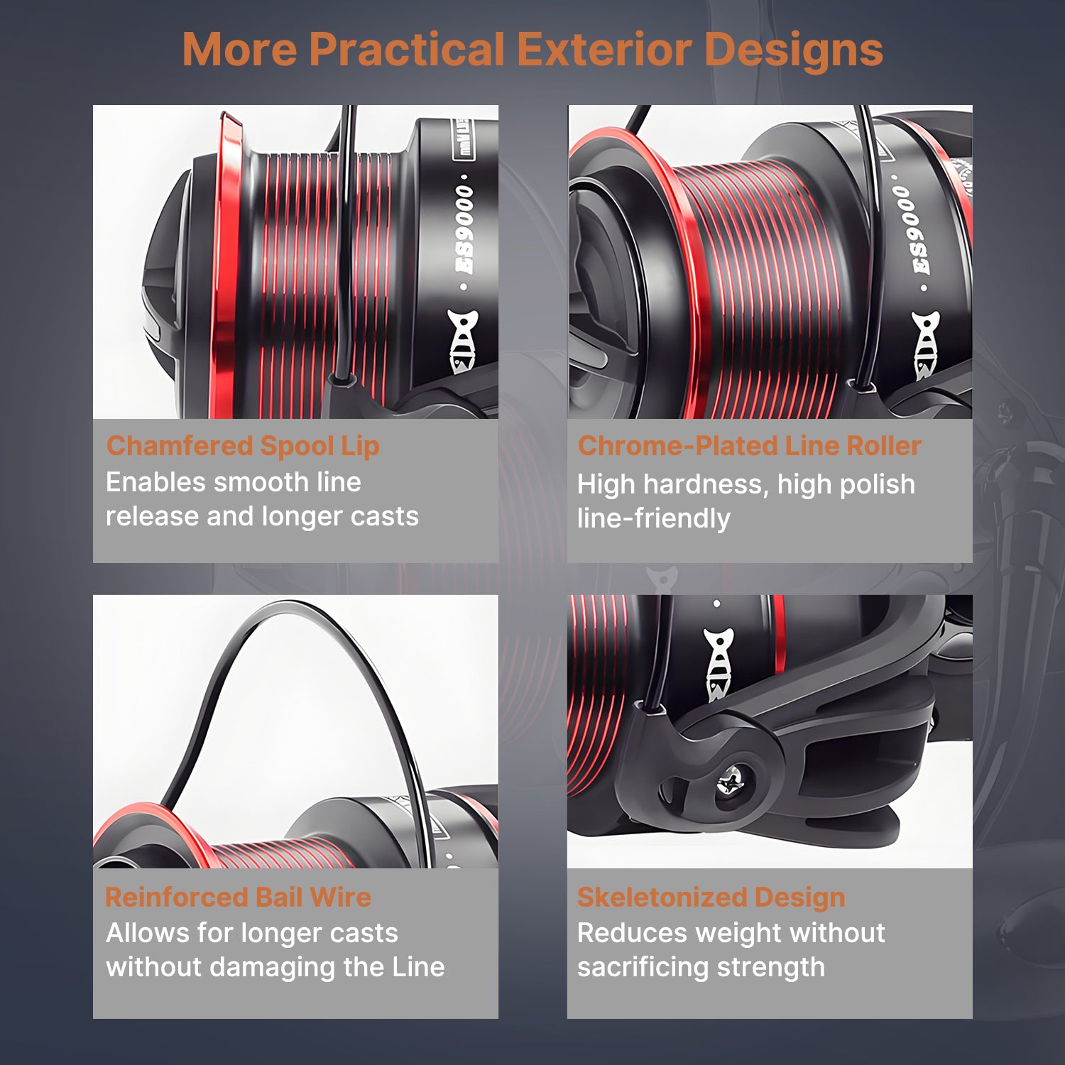 22lb Drag Power, Ultra-Smooth Spinning Rod Reel