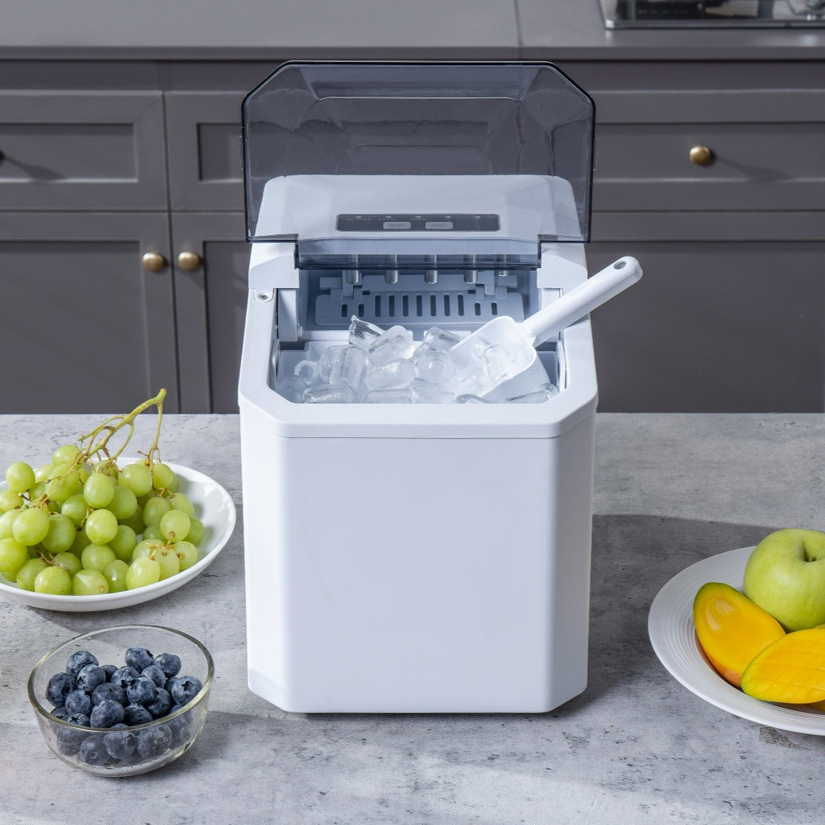 Countertop Ice Maker 6min Fast Ice - Dual Size Ice Auto Clean Portable | Traverseon