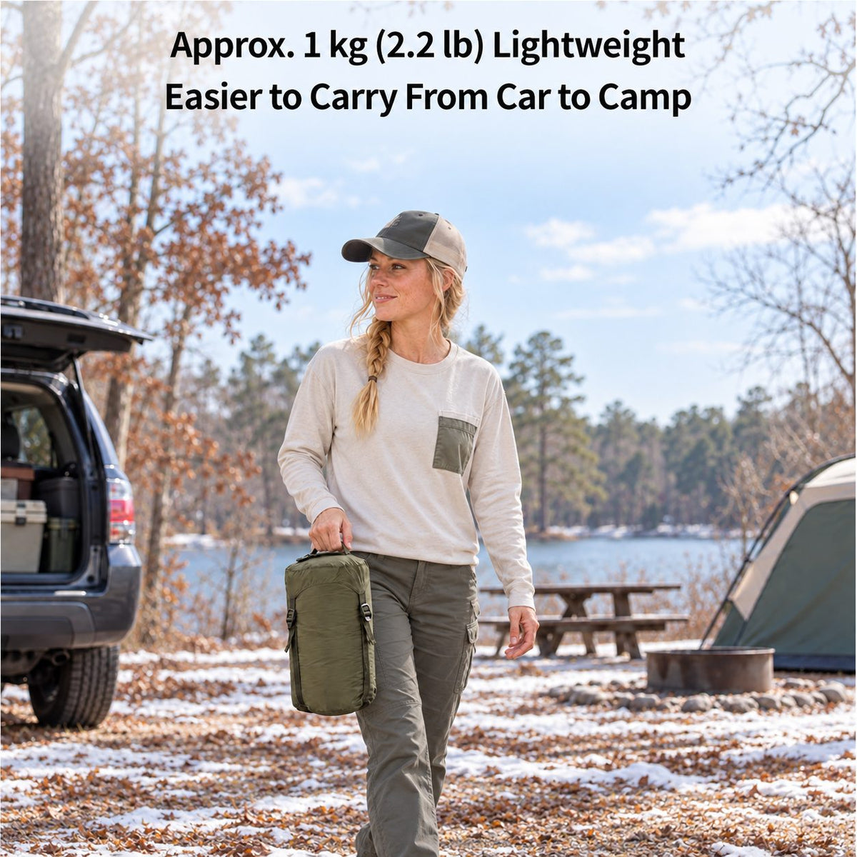 1P All-Season Sleeping Bag | Lightweight, WideFit Design for Outdoor Camping