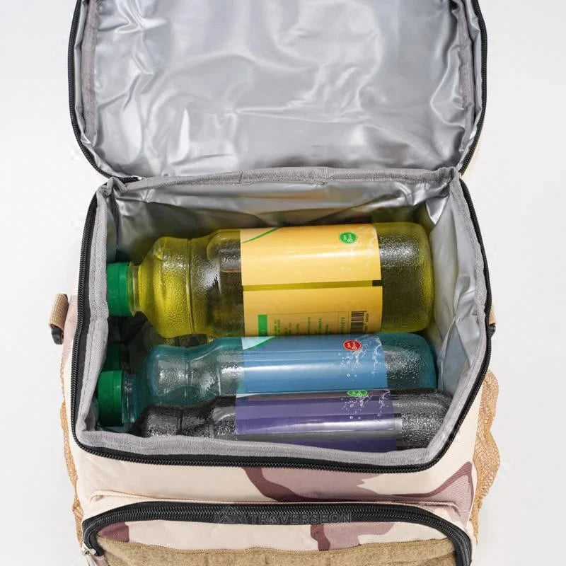 24-Can Insulated Lunch Bag – Leakproof Rigid Lunch Box Cooler & Warmer | Traverseon
