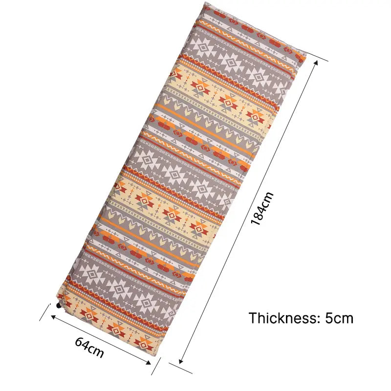 Traverseon Ethnic Style 5cm Dual Valve Self-Inflating Sleeping Pad