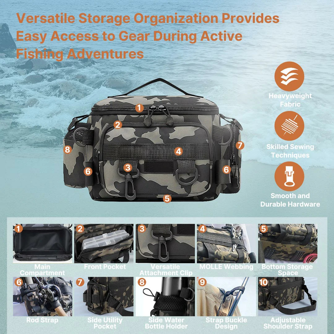 Versatile and Waterproof Fishing Backpack