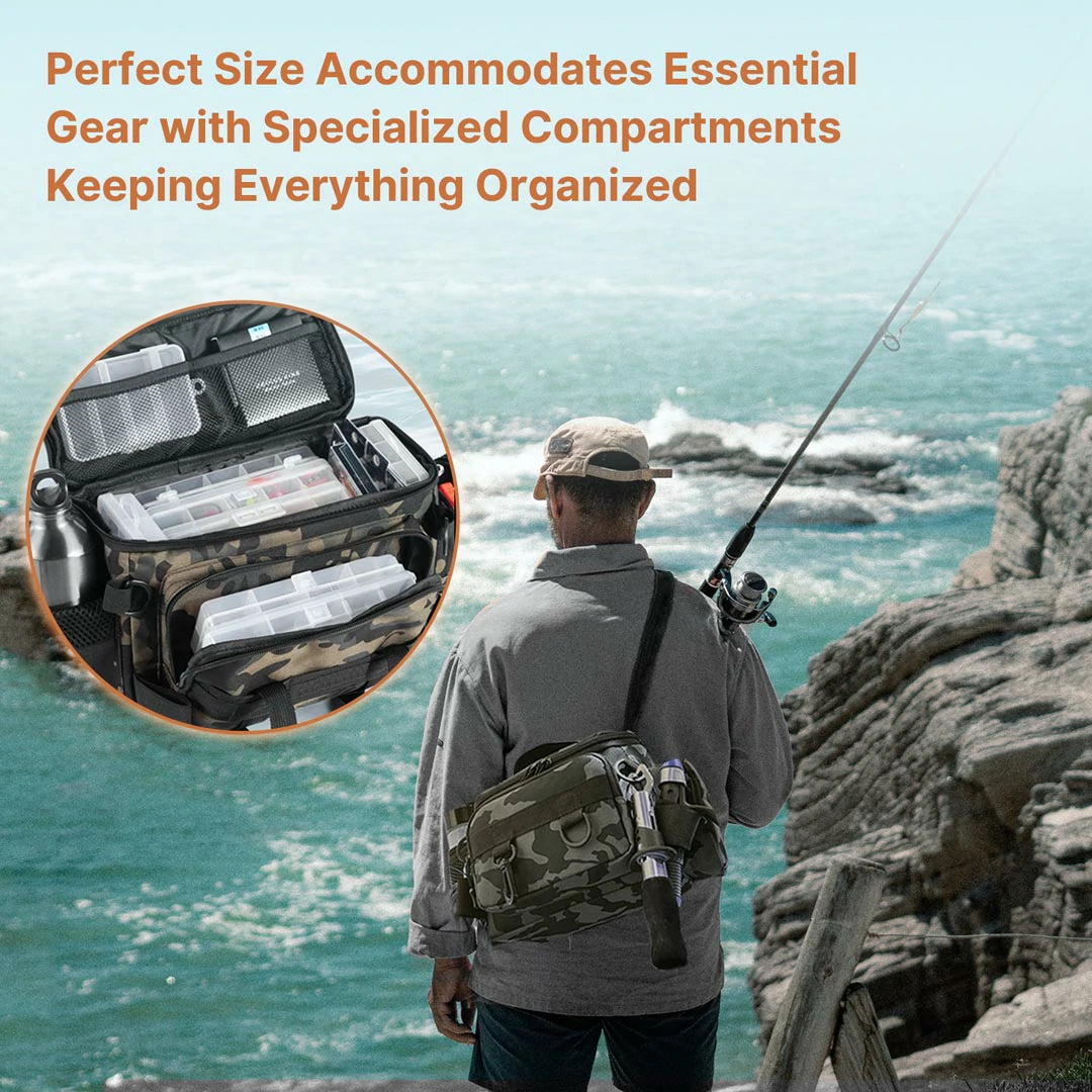 Versatile and Waterproof Fishing Backpack