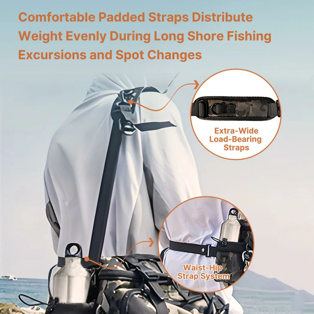 Versatile and Waterproof Fishing Backpack