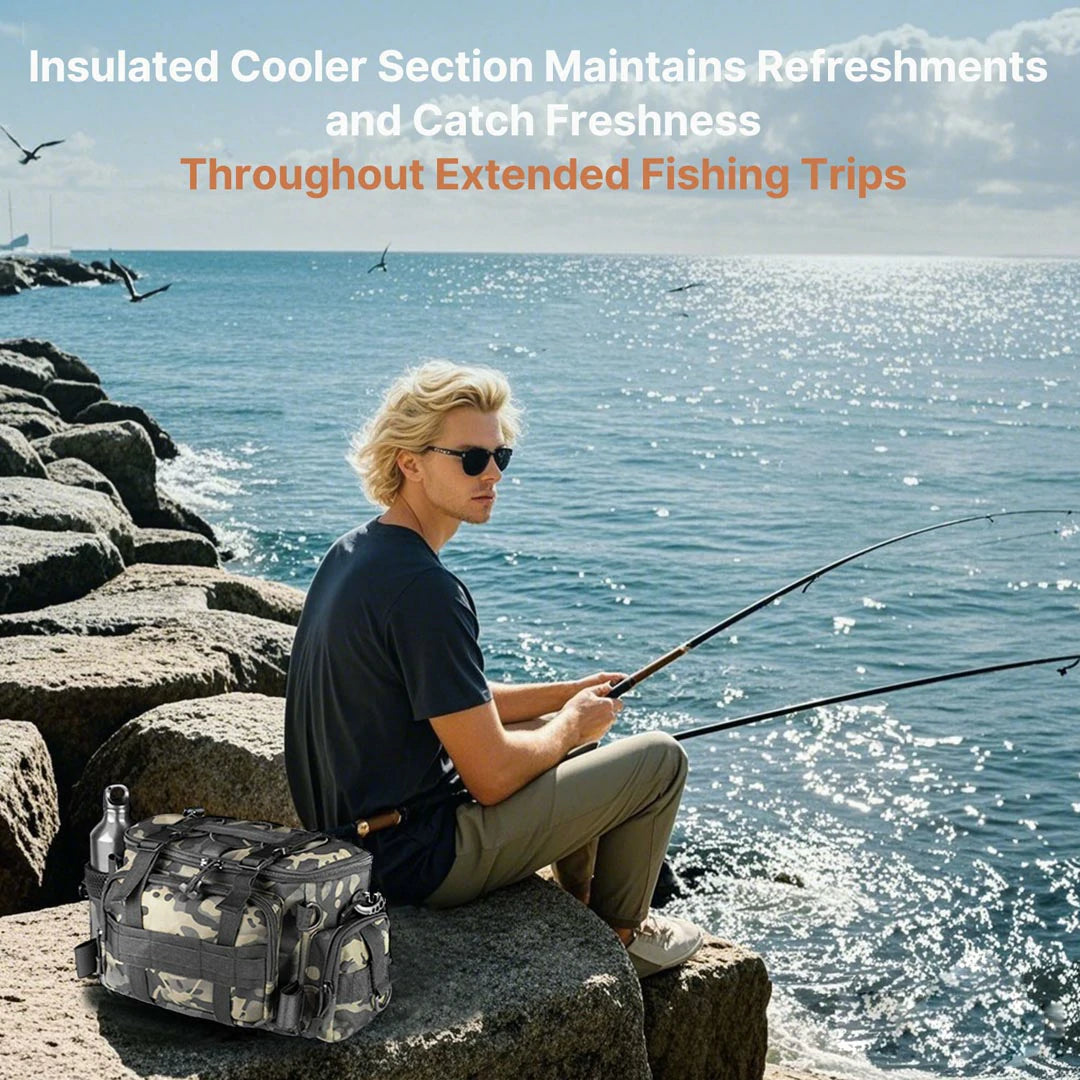 Versatile and Waterproof Fishing Backpack