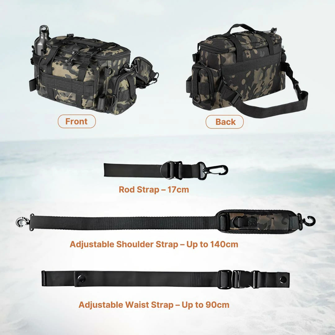 Versatile and Waterproof Fishing Backpack