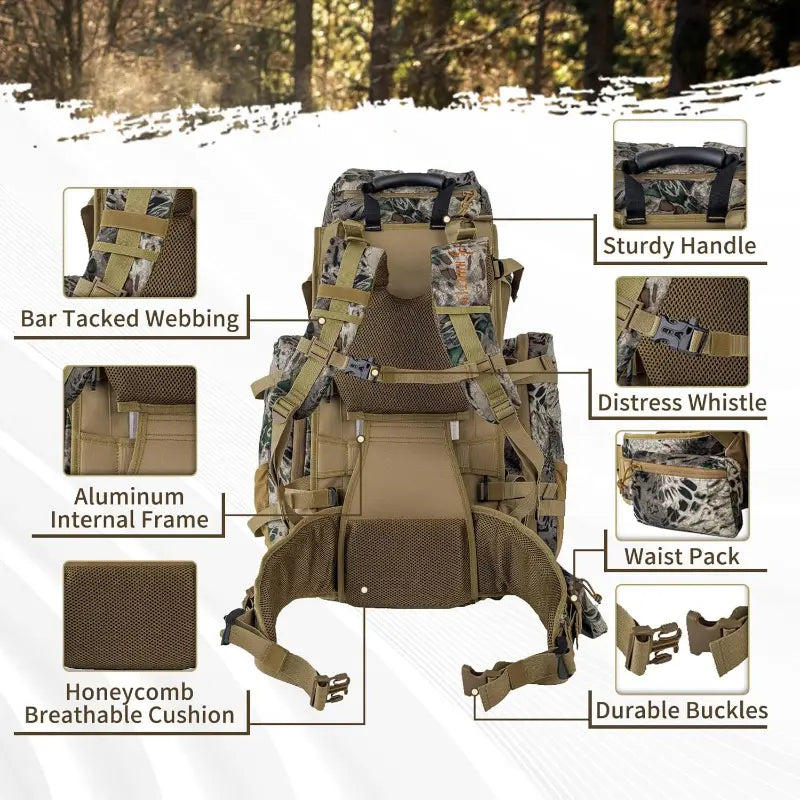Traverseon Camo Tactical Hunting Backpack