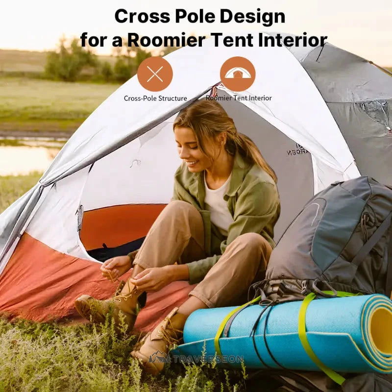 1โ2 Person Ultralight Backpacking Tent โ Freestanding Camping Tent | Traverseon