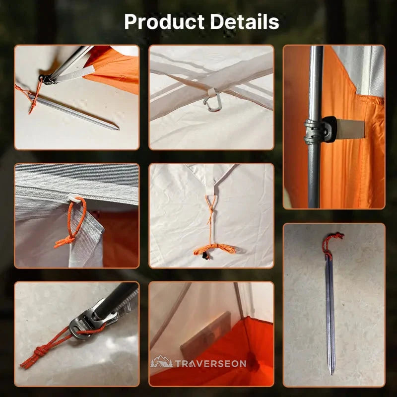 1–2 Person Ultralight Backpacking Tent – Freestanding Camping Tent | Traverseon