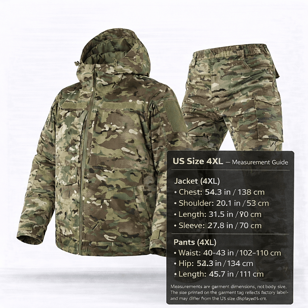 Men's Camo Hunting Clothes – Insulated Jacket & Pants Set, M–4XL | Traverseon