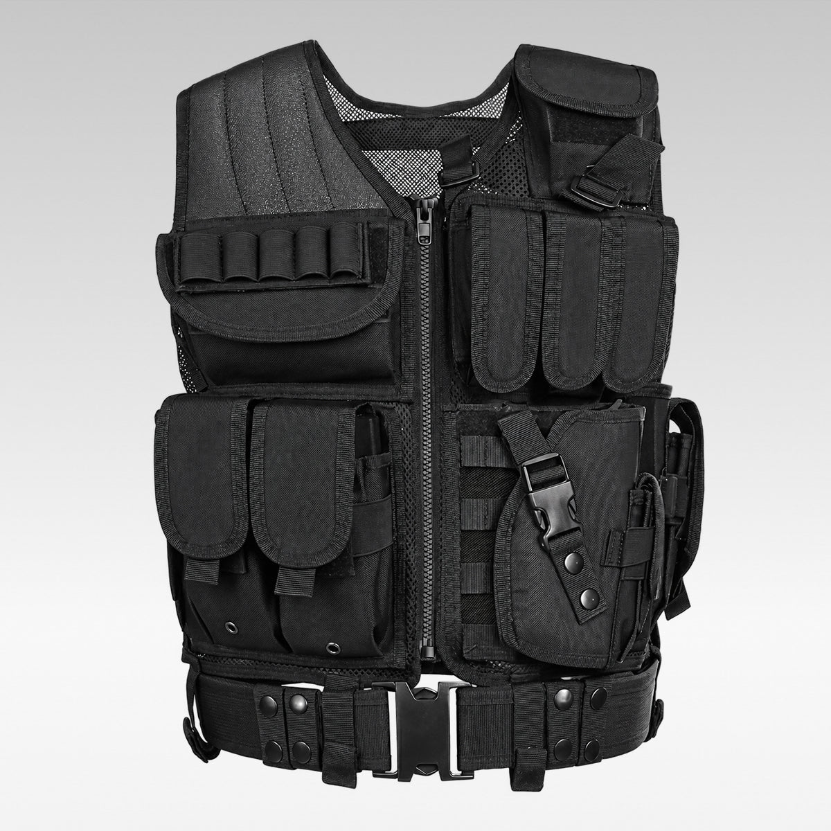 600D Tactical MOLLE Vest – Adjustable 3.09 lb Mesh Loadout | Traverseon