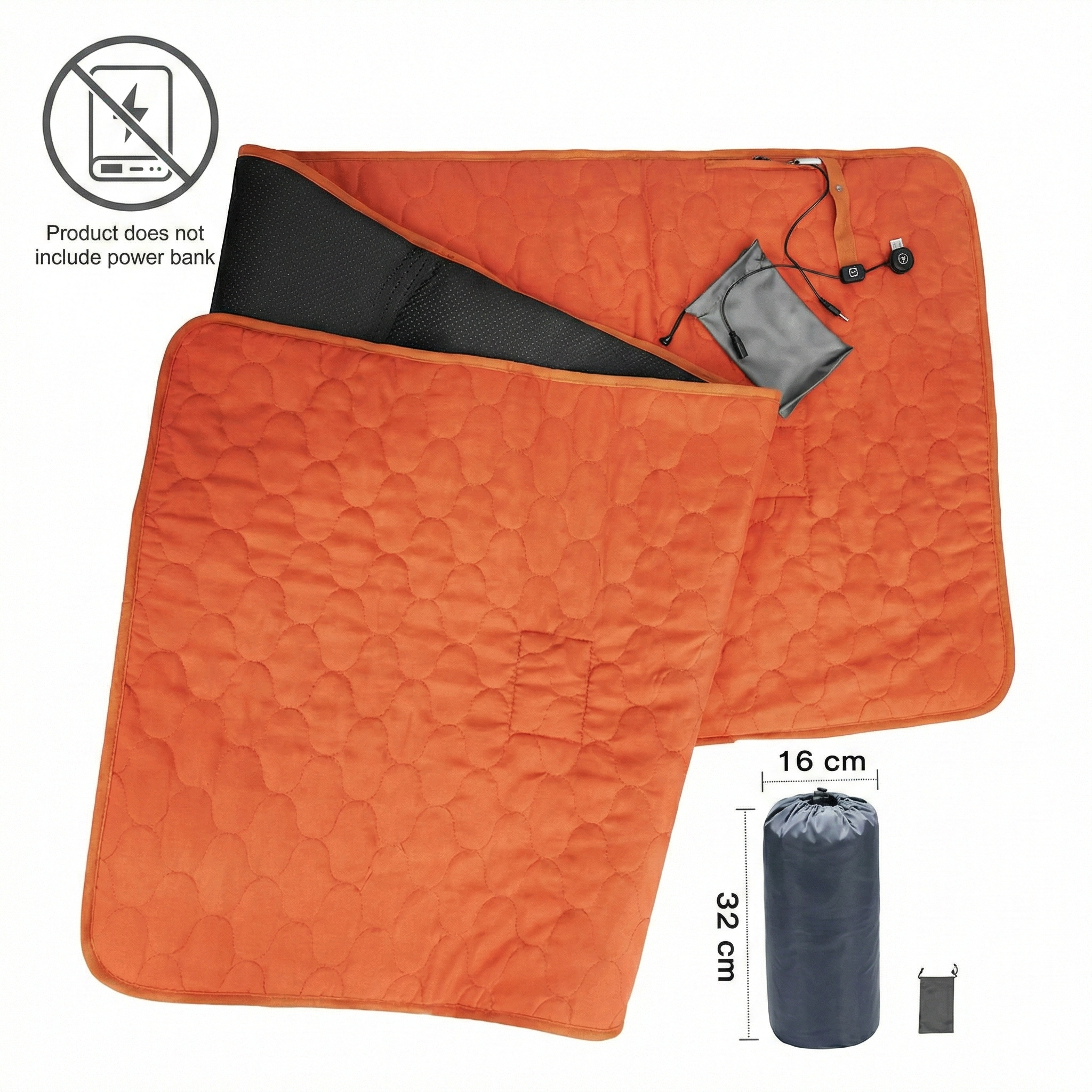 Heated Yoga Pad – USB Powered Electric Camping Sleeping Mat for Home & Outdoor | Traverseon
