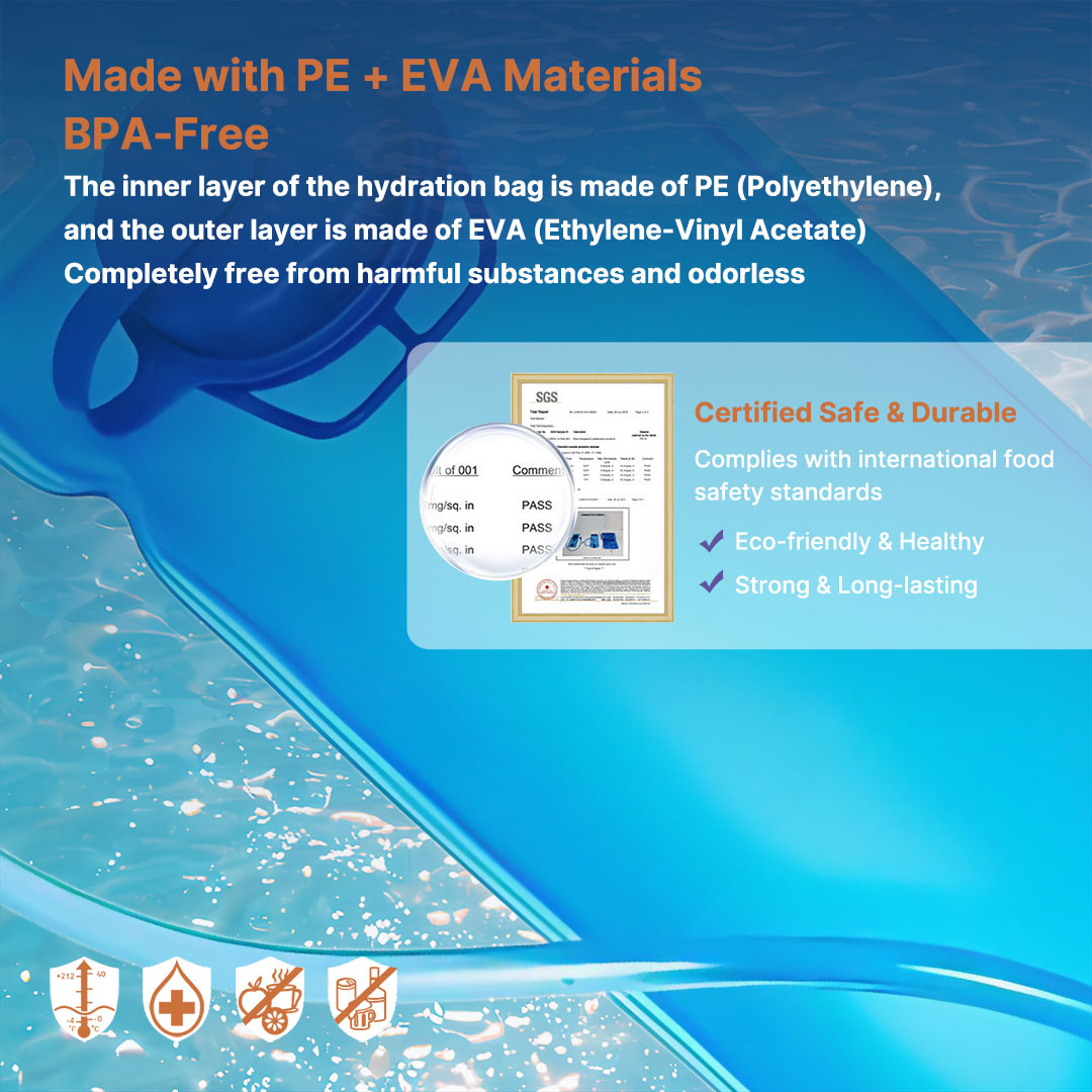 TPE Material Ergonomic Design Water Bag