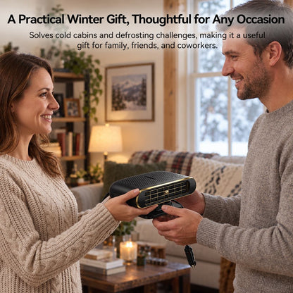 12V Portable Car Heater – Instant Heat & Fast Windshield Defogger | Traverseon
