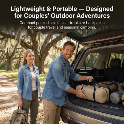 All-Season Family Hot Camping Tent with Stove Jack