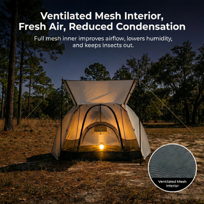 AeroDuo 2P Ultralight Tunnel Tent — 1.58 kg Compact Shelter