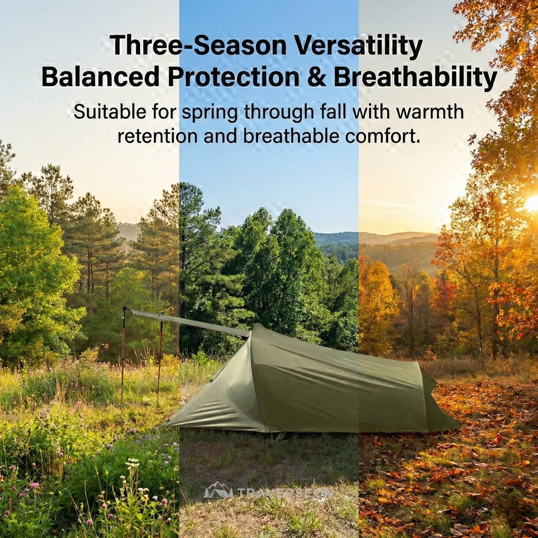 AeroDuo 2-Person Ultralight Tunnel Tent 1.58kg – 3-Season