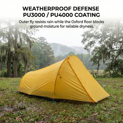 AeroDuo 2P Ultralight Tunnel Tent — 1.58 kg Compact Shelter