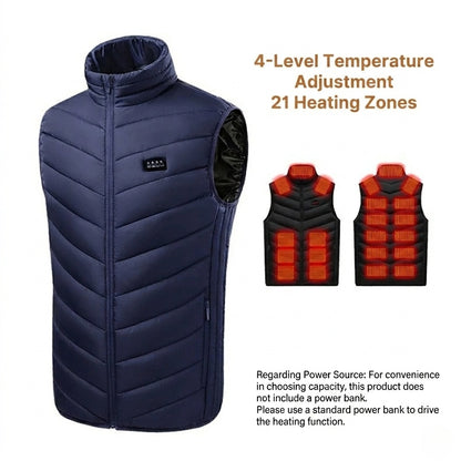 Heated Vest with 3 Modes, 5V Power, Windproof & Lightweight.