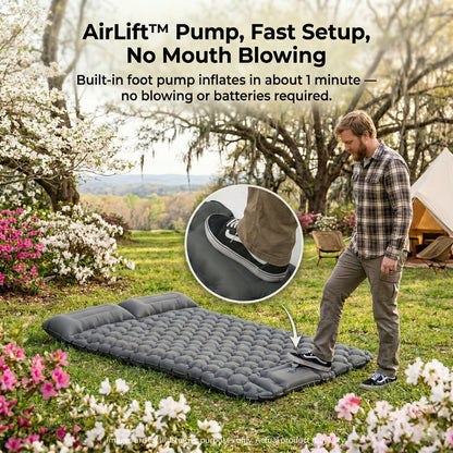 Traverseon AirLift™ Ultralight Quick Inflate Camping Mattress
