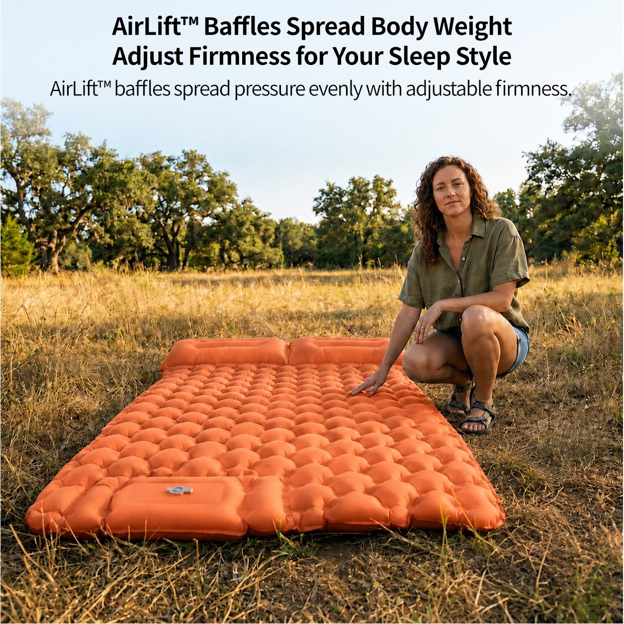 Traverseon AirLift™ Ultralight Quick Inflate Camping Mattress