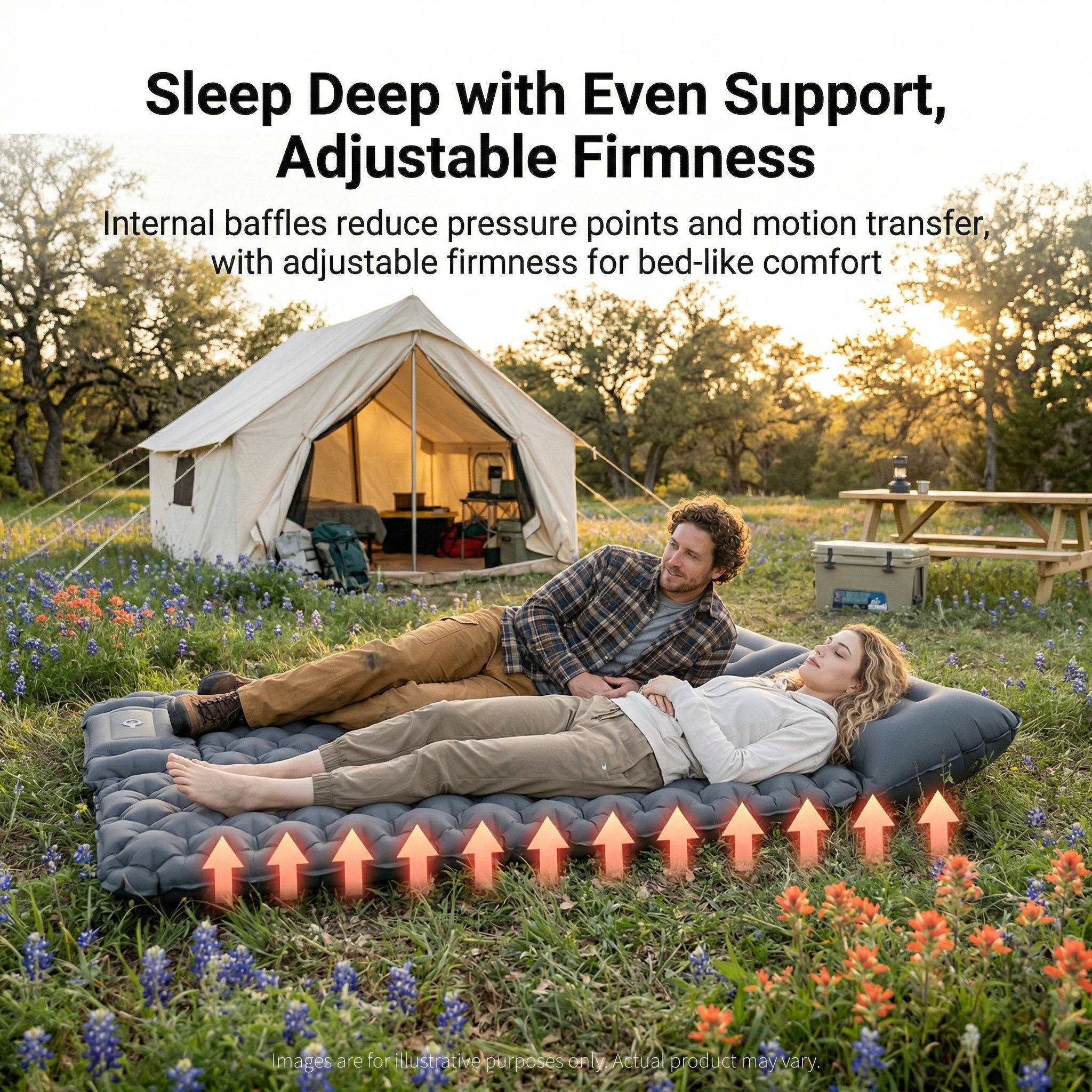 Traverseon AirLift™ Ultralight Quick Inflate Camping Mattress