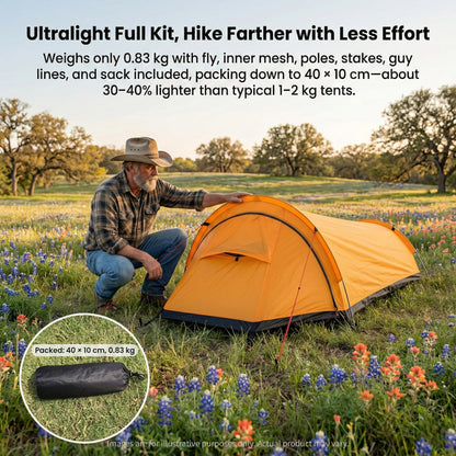 Traverseon Bivy Tent, 830g Ultralight Backpacking Shelter