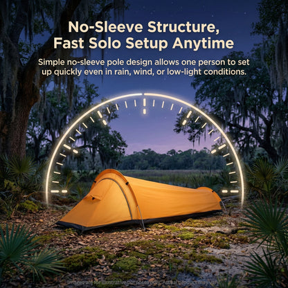 Traverseon Bivy Tent, 830g Ultralight Backpacking Shelter