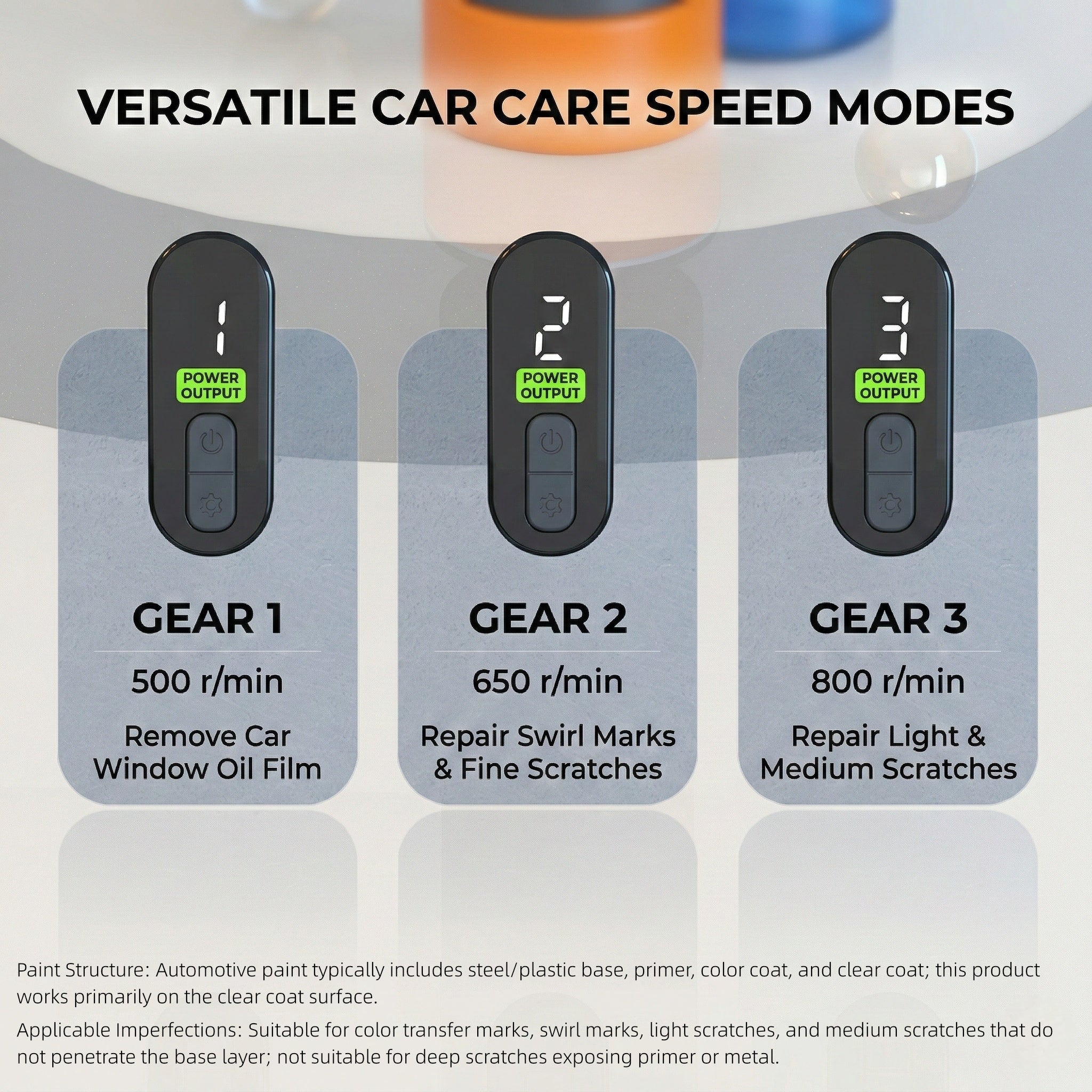 Cordless Car Polisher 3-Speed Mini Buffer Scratch Remover 2000mAh Rechargeable | Traverseon