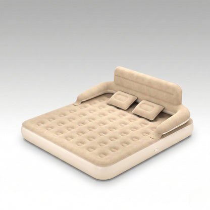 Air Mattress – Inflatable Bed Twin/Double Backrest Camping Outdoor | Traverseon