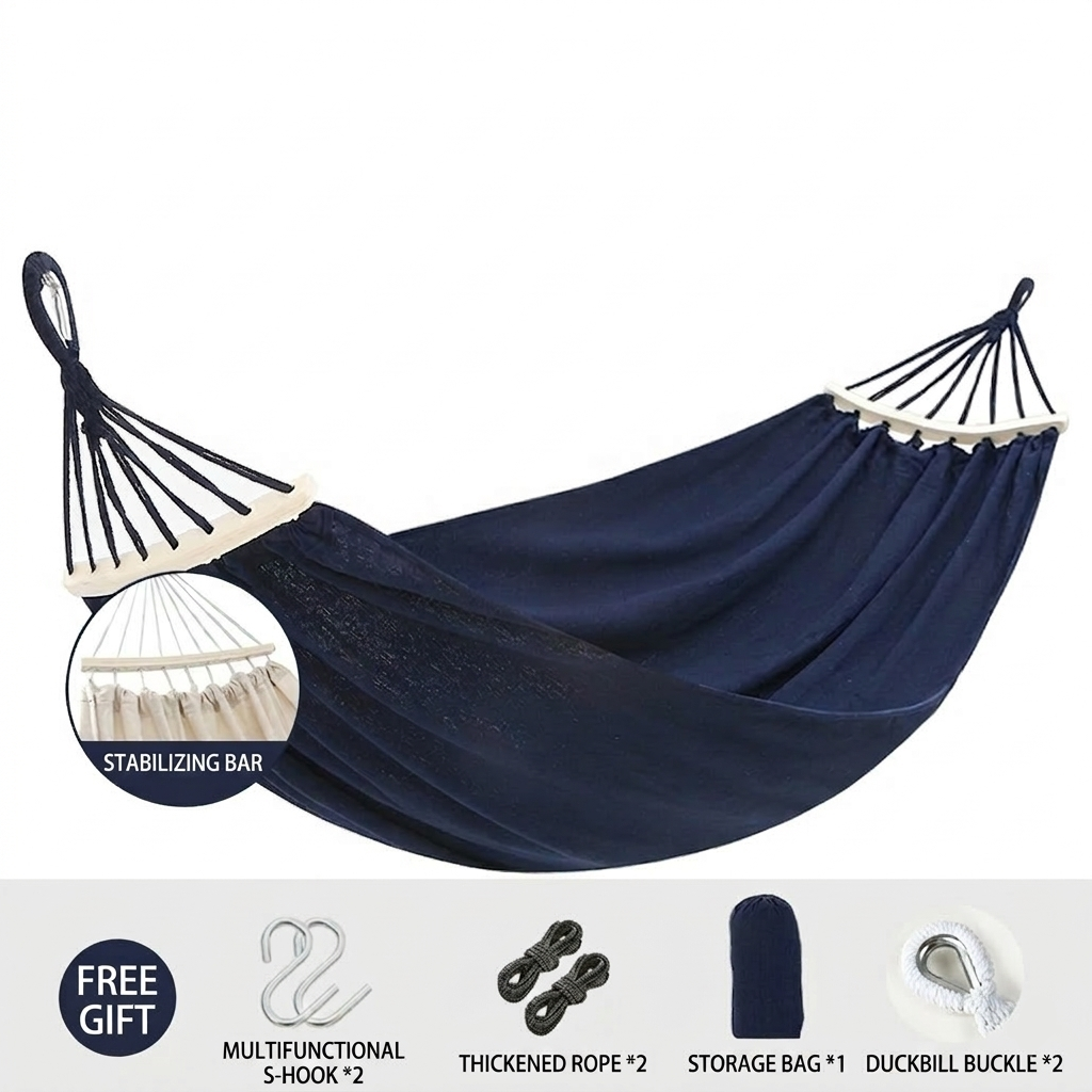 Traverseon Classic Canvas Anti-Rollover Hammock
