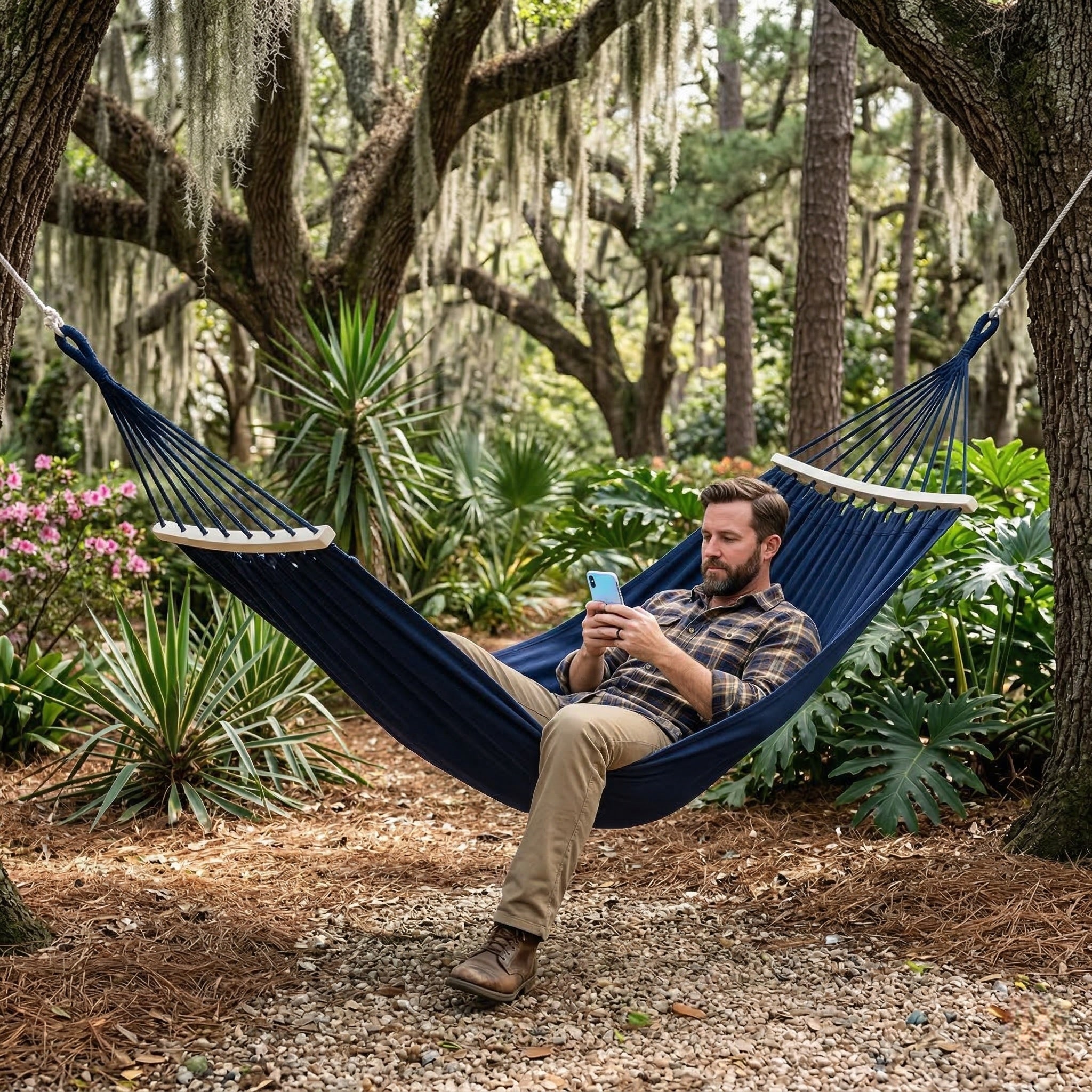Traverseon Classic Canvas Anti-Rollover Hammock