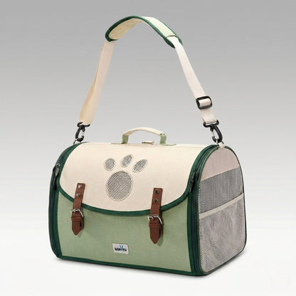 3-Way Anti-Escape Pet Carrier Backpack – Foldable Breathable Travel Bag for Cats & Small Dogs | Traverseon