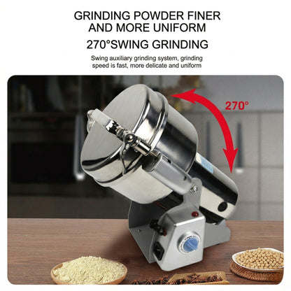 High-Speed Electric Grain Grinder – 32000 RPM Stainless Steel Commercial Spice & Herb Mill | Traverseon