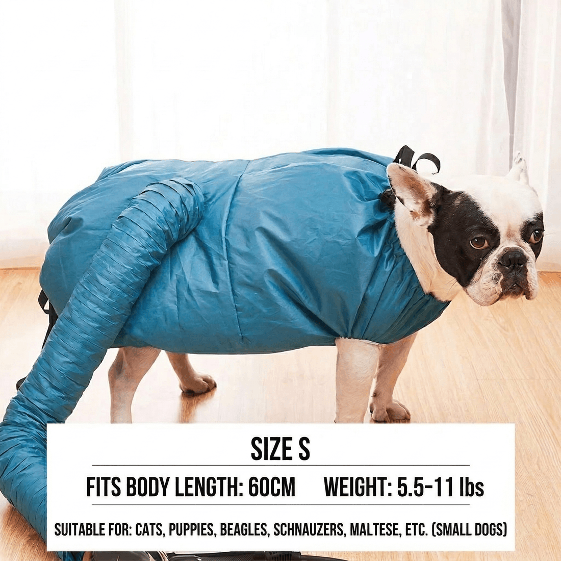 Dryer Dog Pet Drying Bag – 360° Circulating Hair Lock Hands-Free | Traverseon