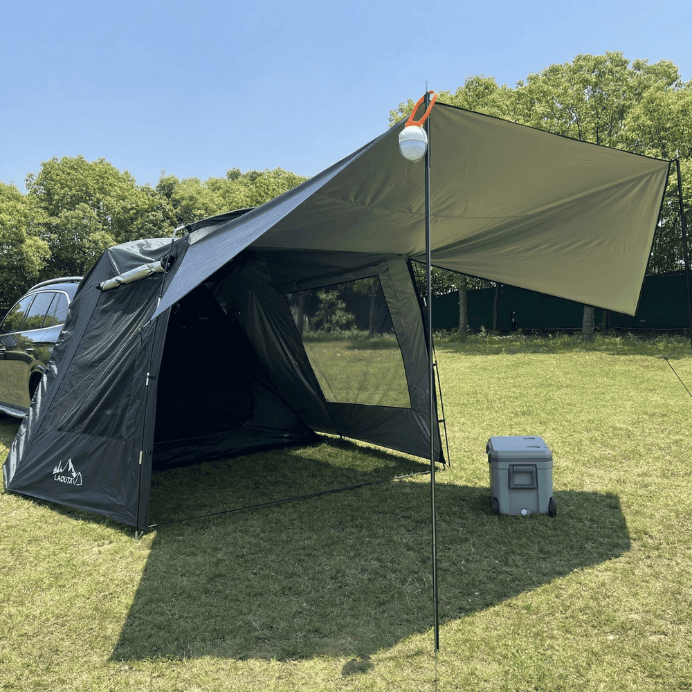 SUV Tailgate Tent Canopy – Leak Resistant 210T 3000 Waterproof UV Protection for Car Camping | Traverseon