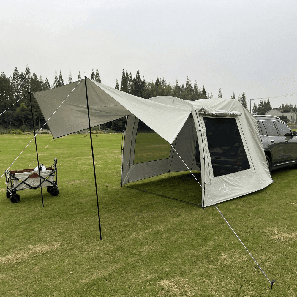 SUV Tailgate Tent Canopy – Leak Resistant 210T 3000 Waterproof UV Protection for Car Camping | Traverseon