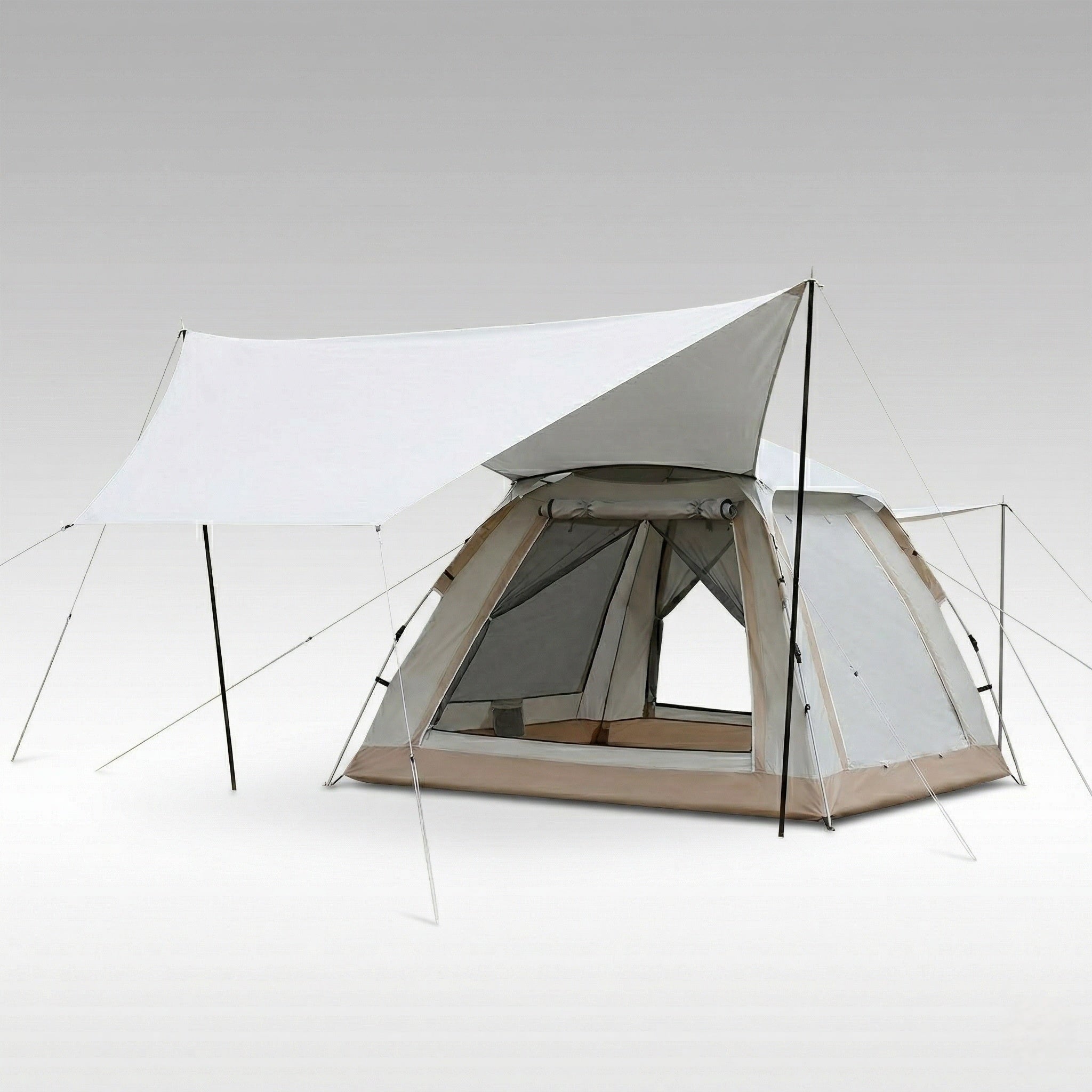 2-in-1 Automatic Pop Up Canopy & Camping Tent- Instant Setup,Versatile Shelter | Traverseon