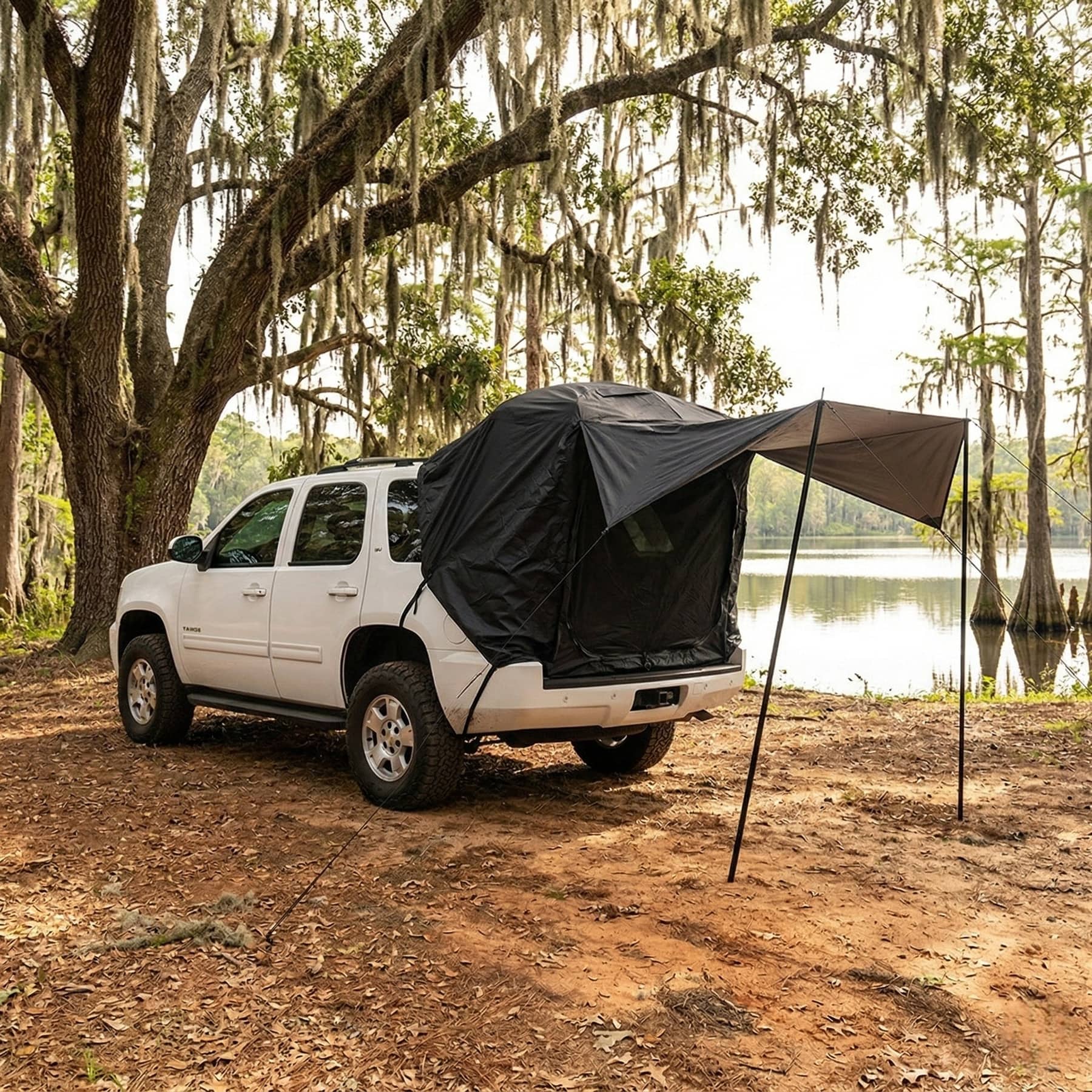 SUV Tailgate Tent – 2-4 Person Waterproof Car Camping Awning | Traverseon