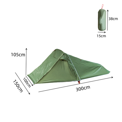 TrailDuo 2P Tunnel Tent — 1.95 kg Ultralight Double-Layer Shelter