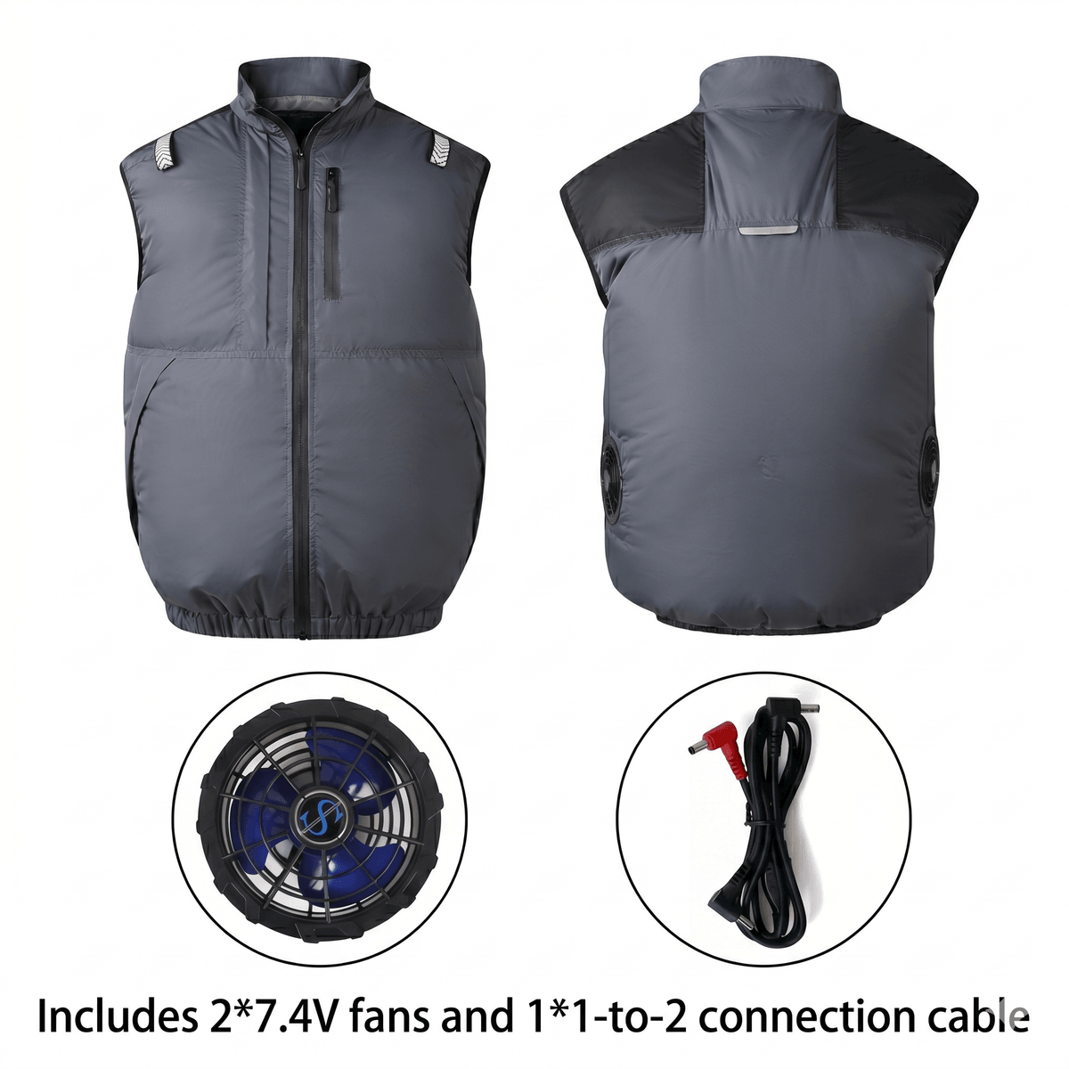 Cooling Vest Jacket for Men Women – Dual Fan UV Water Resistant Work Vest | Traverseon