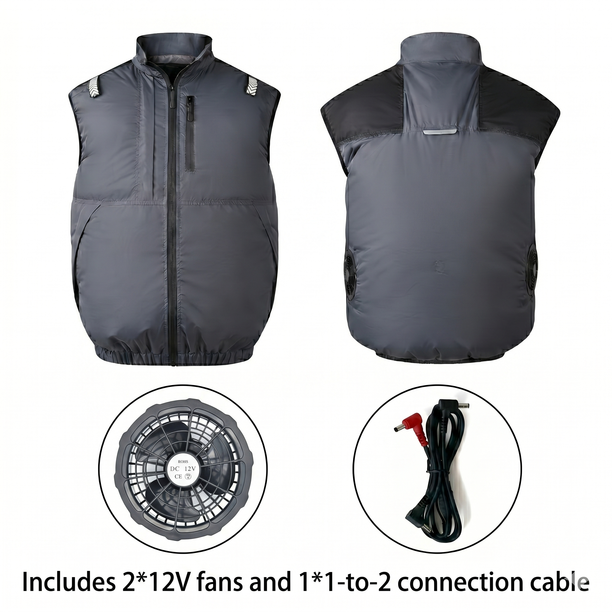 Cooling Vest Jacket for Men Women – Dual Fan UV Water Resistant Work Vest | Traverseon