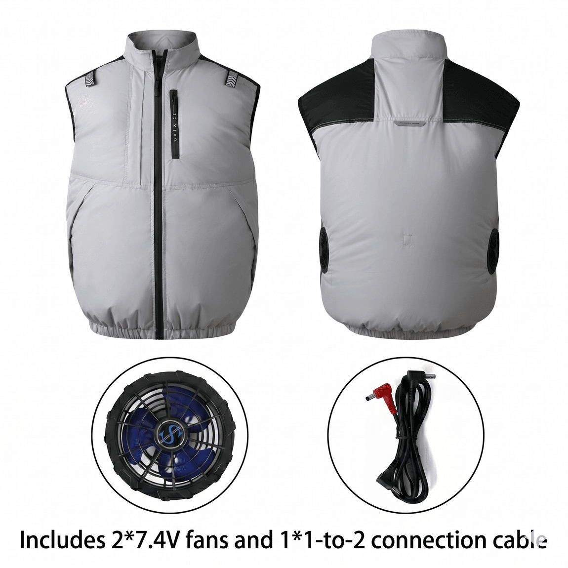 Cooling Vest Jacket for Men Women – Dual Fan UV Water Resistant Work Vest | Traverseon