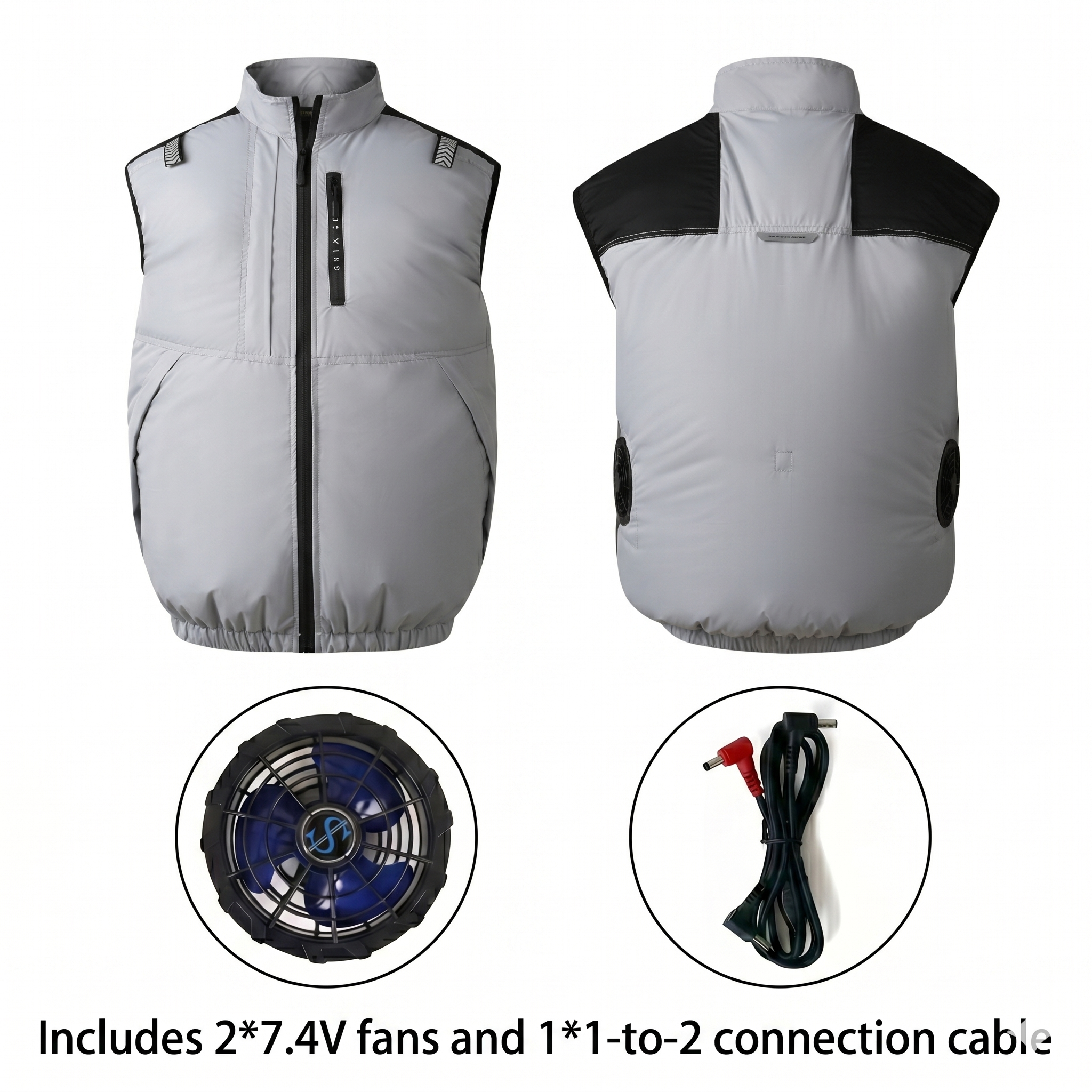 Cooling Vest Jacket for Men Women – Dual Fan UV Water Resistant Work Vest | Traverseon
