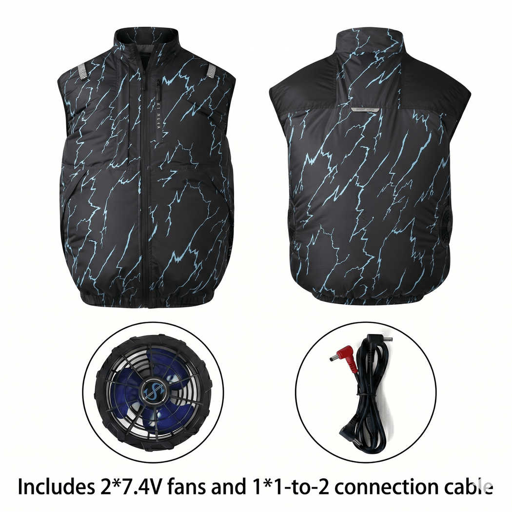Cooling Vest Jacket for Men Women – Dual Fan UV Water Resistant Work Vest | Traverseon